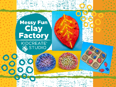 Kidcreate Studio - Bloomfield. Messy Clay Fun Factory Mini-Camp (4-9 Years)